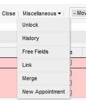 New appointment link in ticket zoom screen