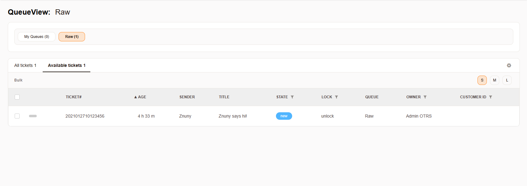 Queue View