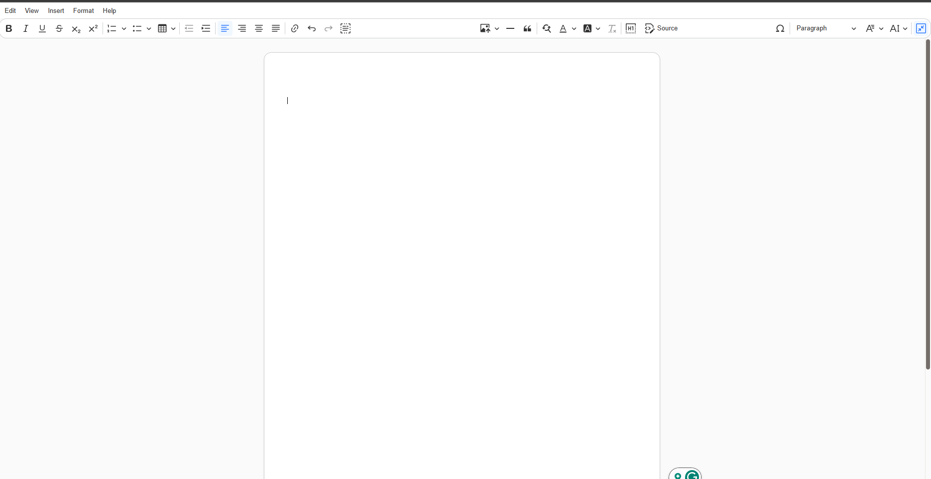 Full Screen Editor Image